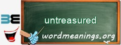 WordMeaning blackboard for untreasured
